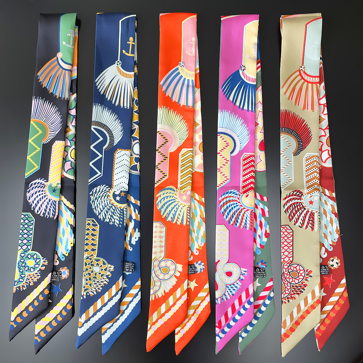 Scarf Silk Neck - Brand Design Twill 100% Silk Scarf