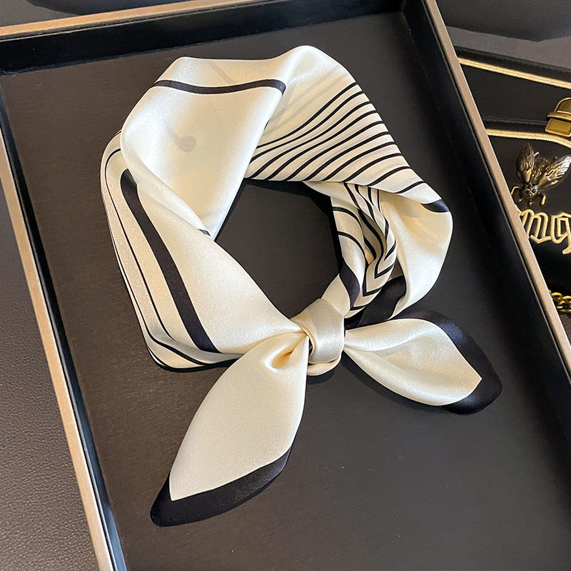 Scarf Silk Neck - Design Shawl 100% Real Silk Square