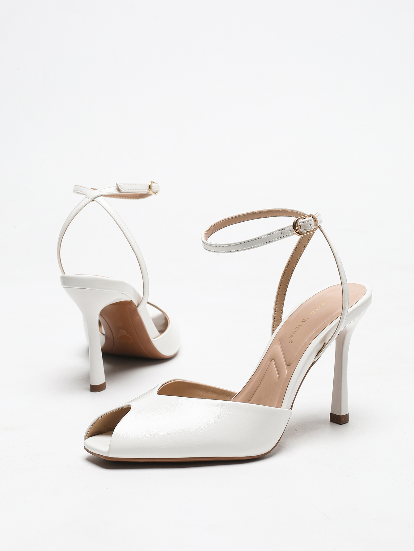 Chic Square-Toe Leather Peep-T - Women'S Work Fashion review and price