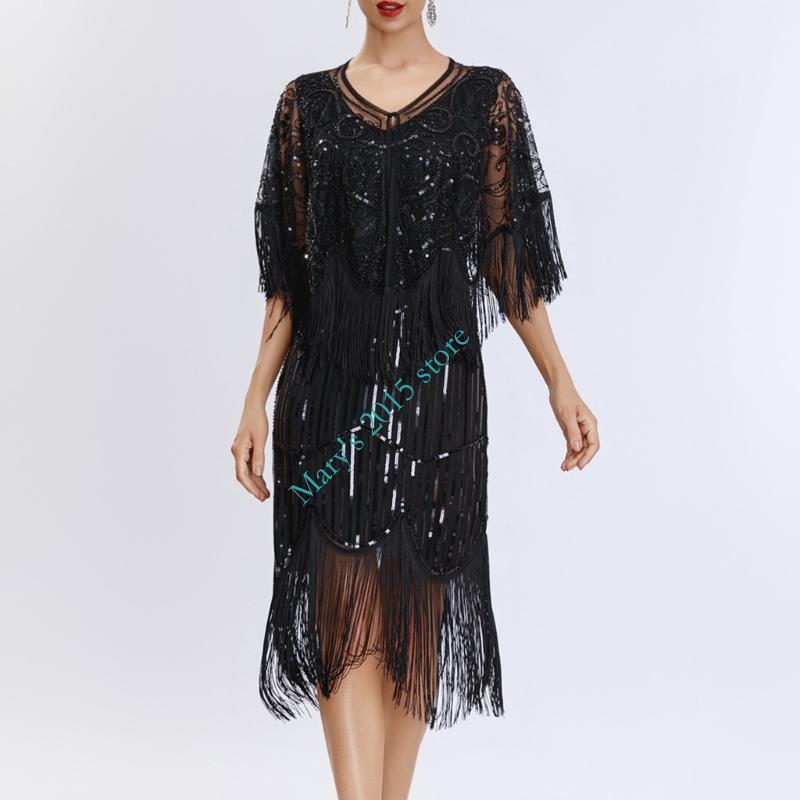 Women Stylish Fringe Sequined  - Women'S Formal Wear In The 1920S review and price
