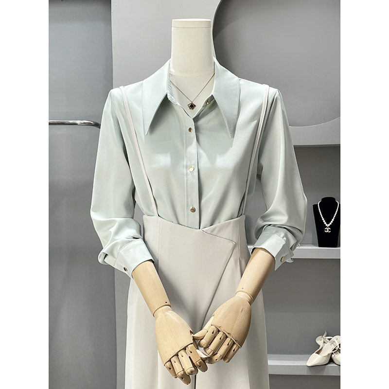 Long Sleeve Shirts Womens Chif - Women'S Formal Wear Blouse review and price