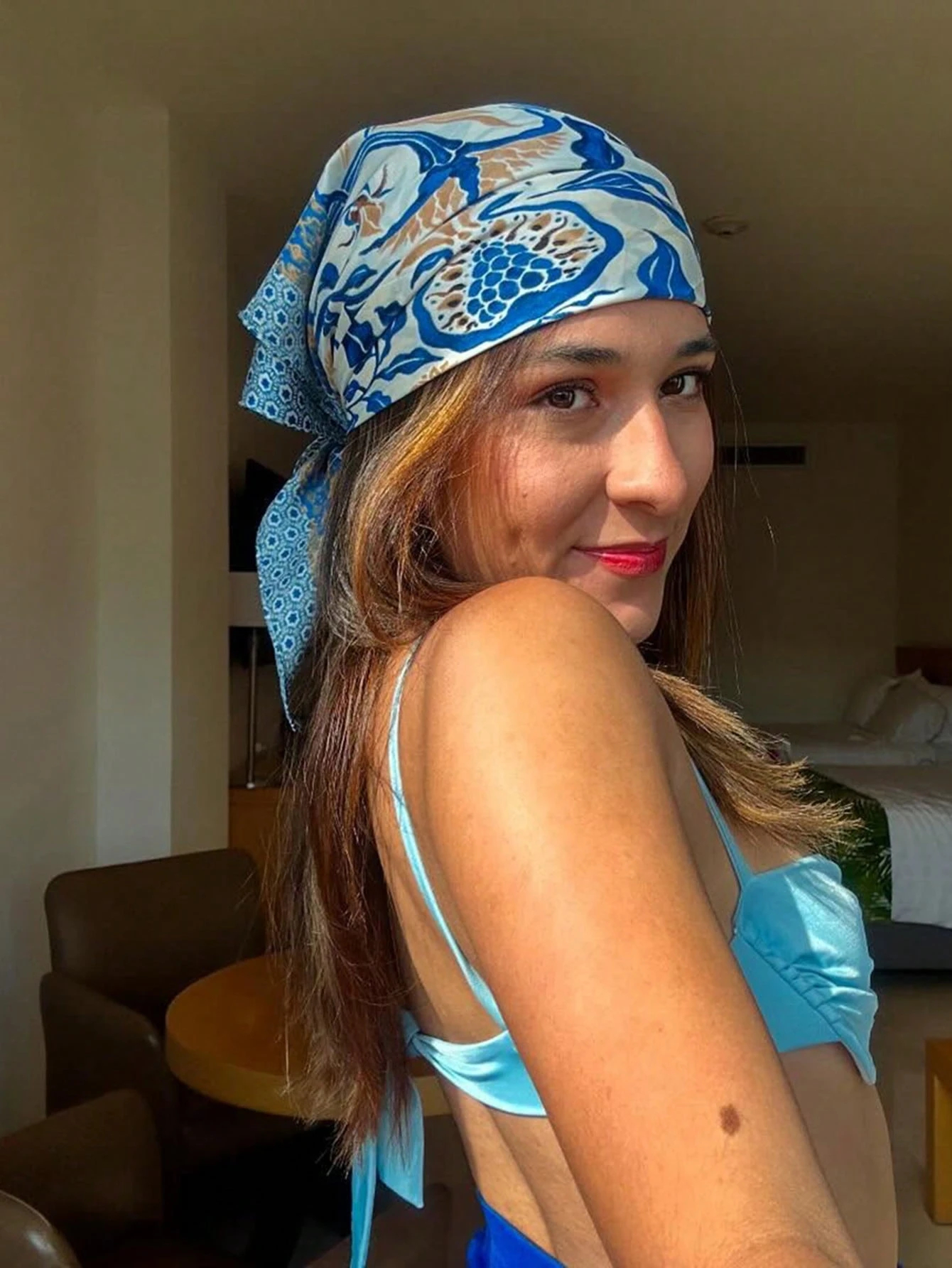 Luxury Brand Bohemia Print Squ - Scarf Silk Neck review and price