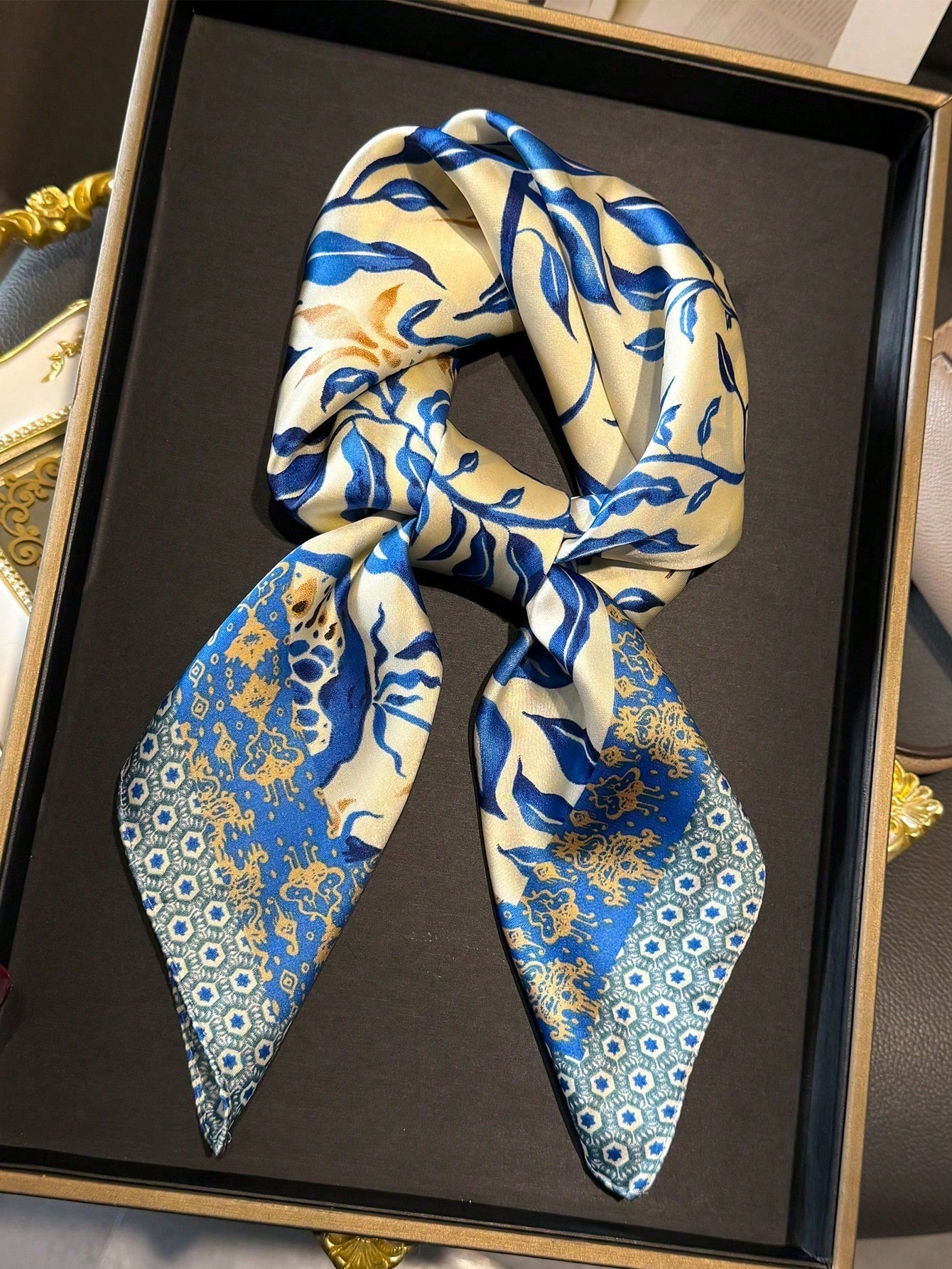 Luxury Brand Bohemia Print Squ - Scarf Silk Neck review and price