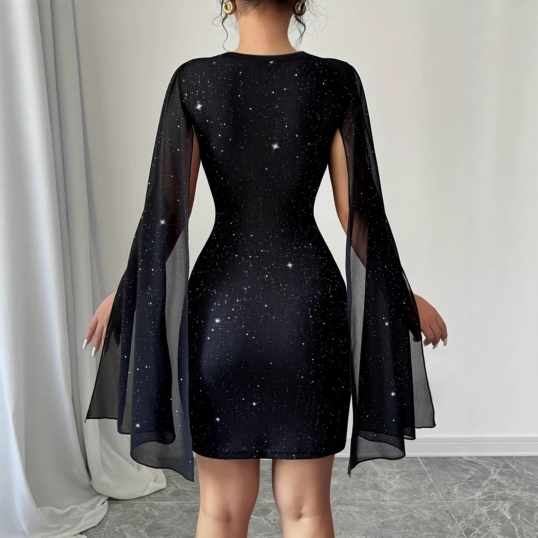V Neck Bodycon Midi Dress Eleg - Women Formal Wear For Summer review and price
