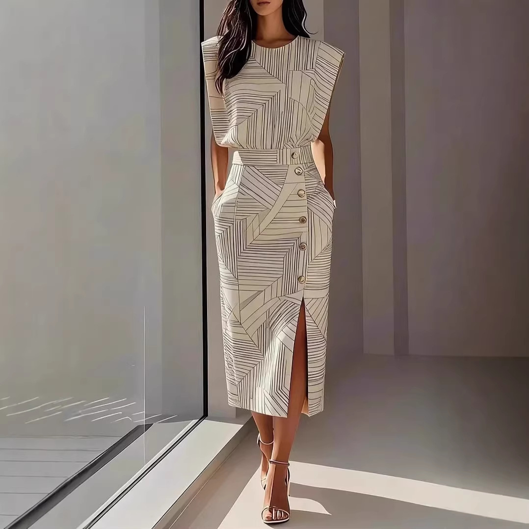 Elegant Long Skirt Two Piece S - Women Formal Wear For Summer review and price