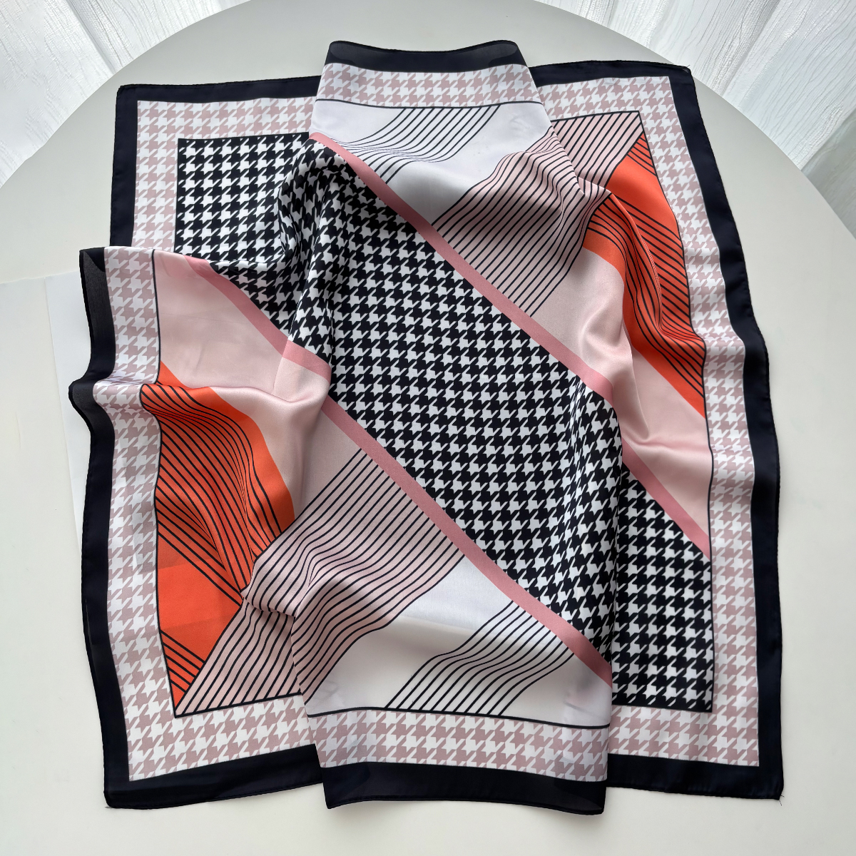 New Printed Square Scarf For W - Scarf Silk Neck review and price