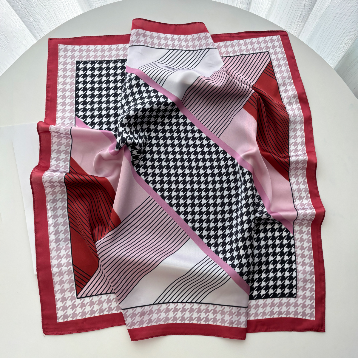 New Printed Square Scarf For W - Scarf Silk Neck review and price