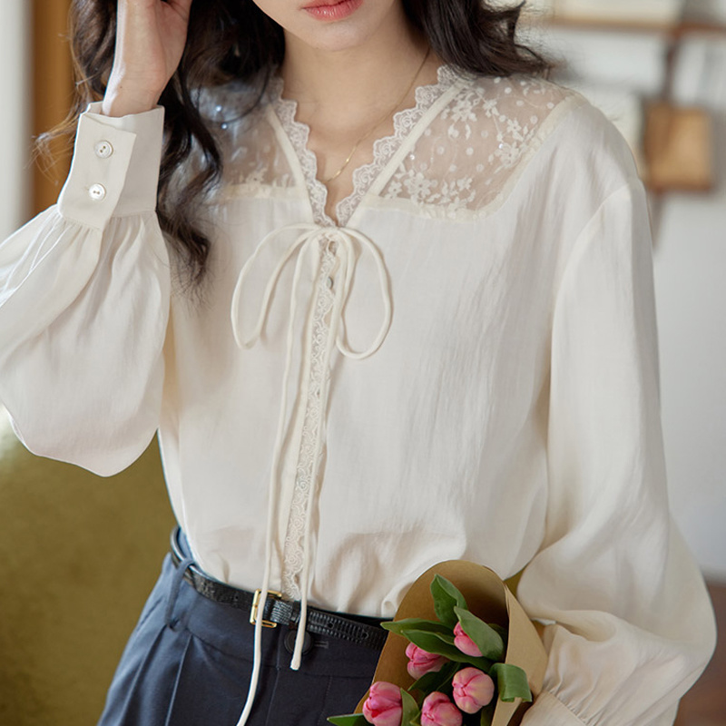 Long Sleeve Shirts Womens Sati - Women'S Formal Wear Blouse review and price