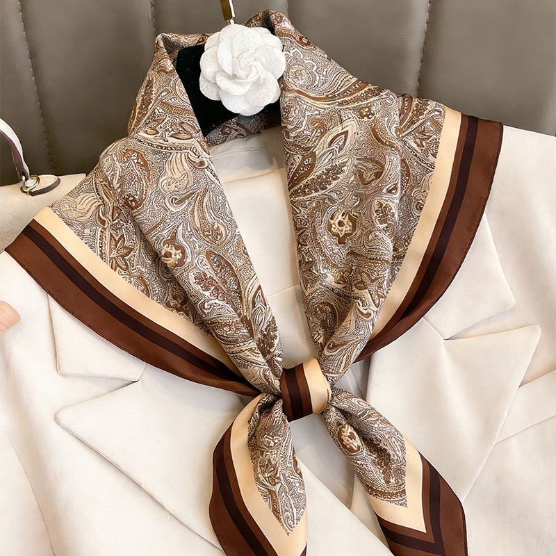 Luxury Women Silk Square Scarf - Scarf Silk Neck review and price
