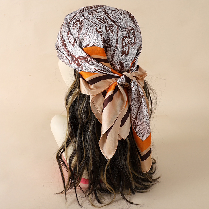 Luxury Women Silk Square Scarf - Scarf Silk Neck review and price