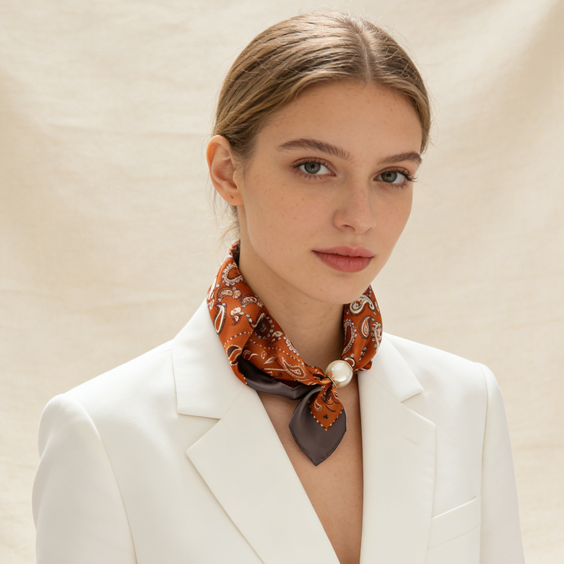 Scarf Chain Silk Lazy Magnetic - Scarf Silk Neck review and price