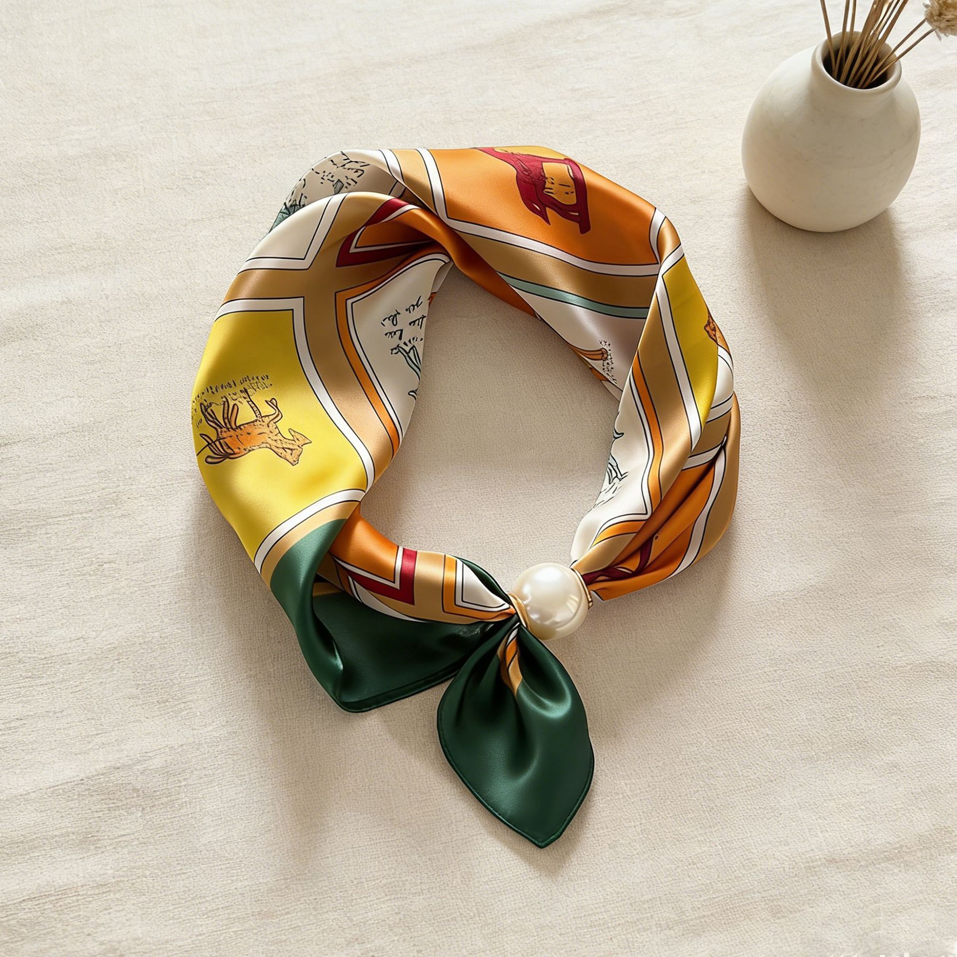 Scarf Chain Silk Lazy Magnetic - Scarf Silk Neck review and price