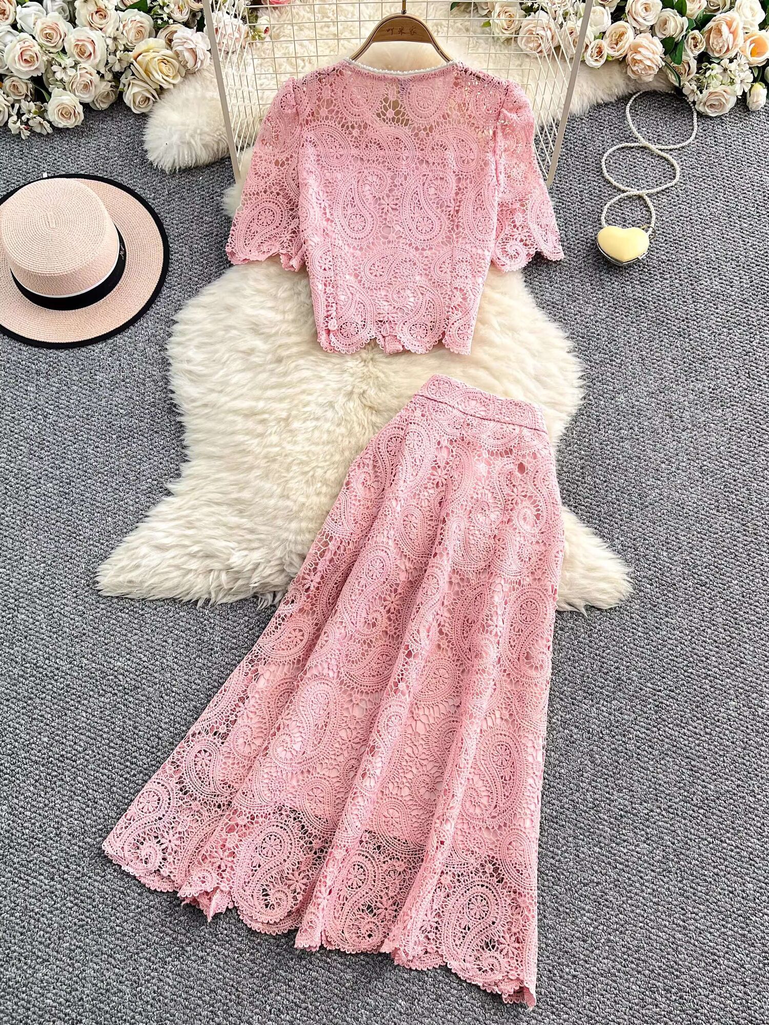 Elegant Pearl Long Dress Suits - Women Formal Wear For Summer review and price