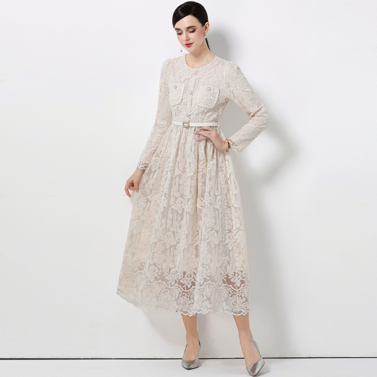 Elegant High Waist Long Sleeve - Women Formal Wear Belt review and price