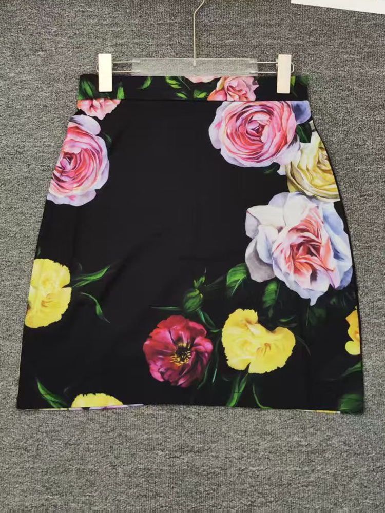 Retro flower print long-sleeve - Women Formal Wear For Summer review and price