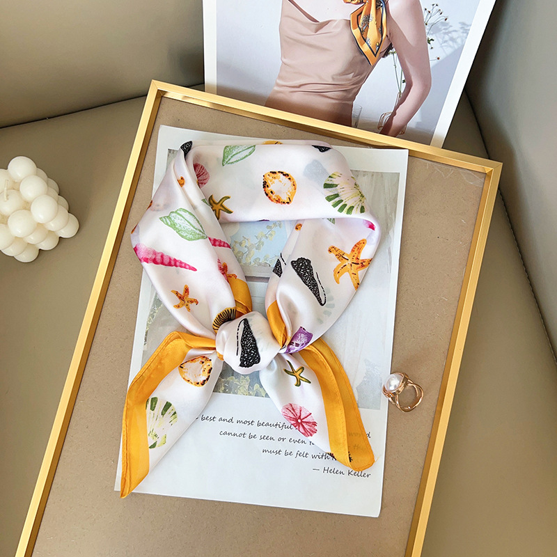Women Silk Feeling Square Scar - Scarf Silk Neck review and price
