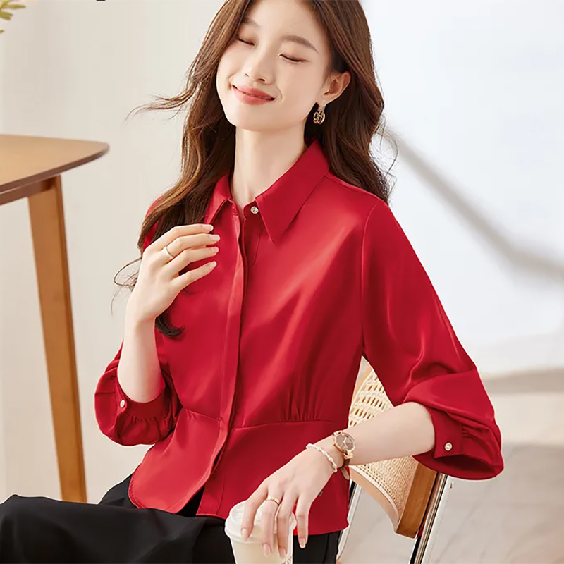 Long Sleeve Shirts Womens Cott - Women'S Formal Wear Blouse review and price