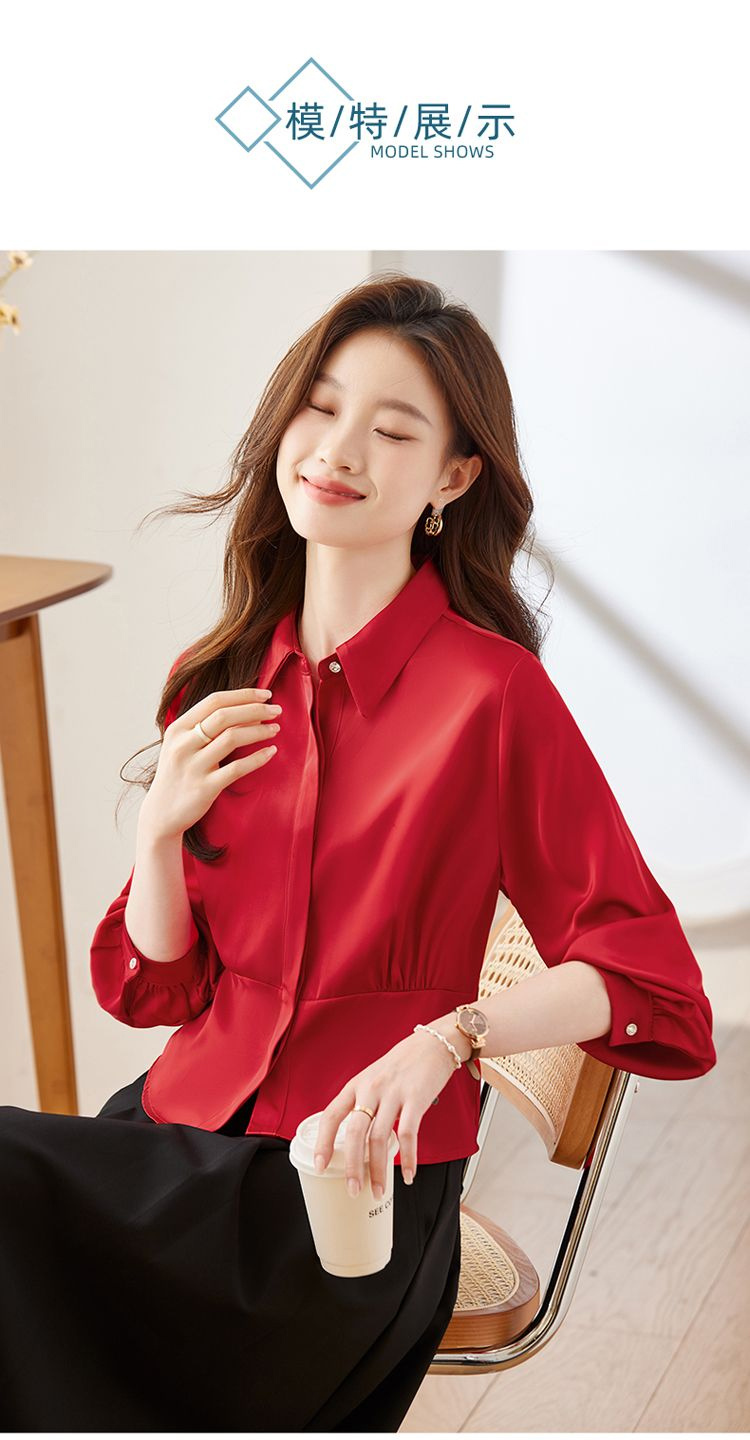 Long Sleeve Shirts Womens Cott - Women'S Formal Wear Blouse review and price