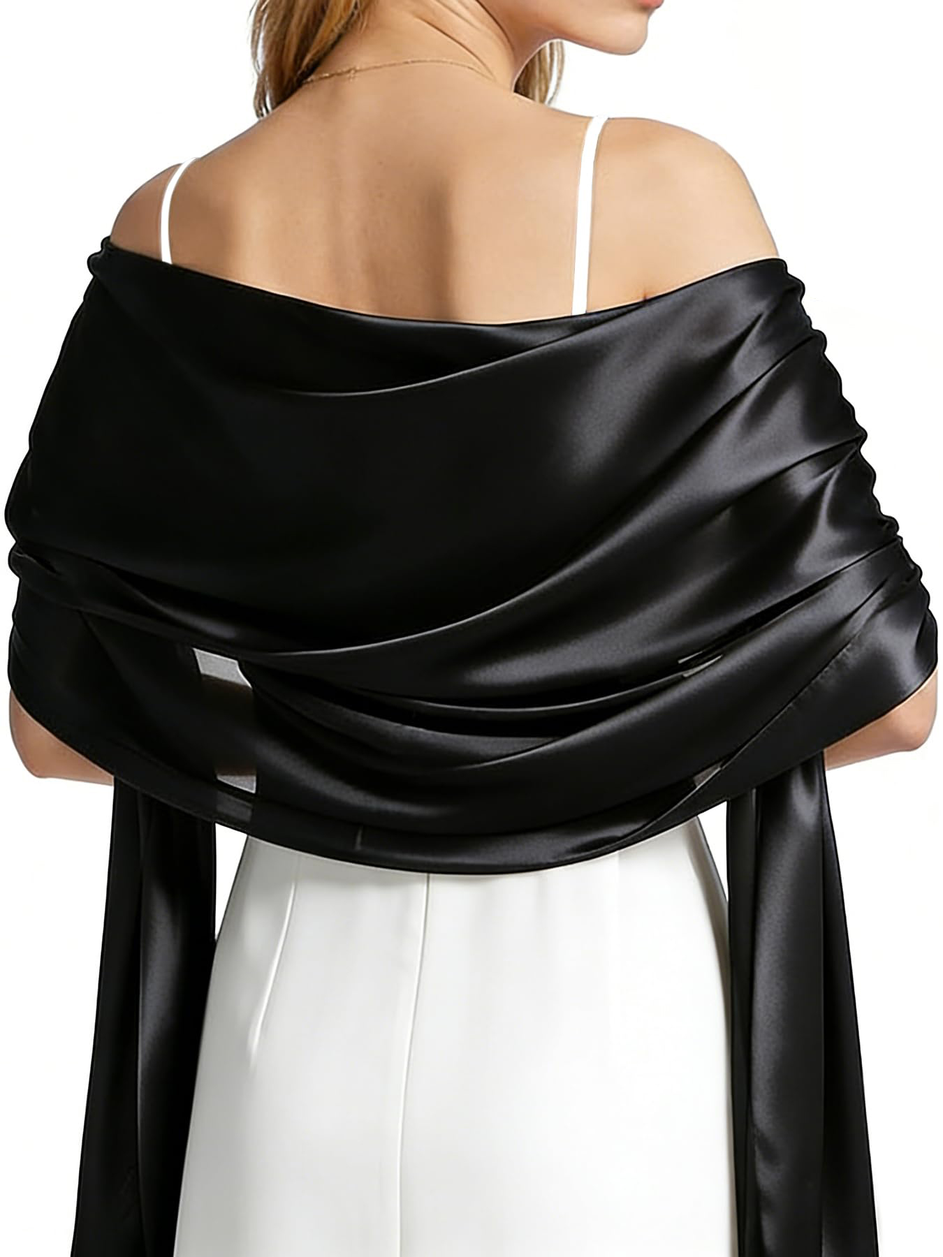 Women Satin Shawl Wrap for Eve - Women Formal Wear For Summer review and price