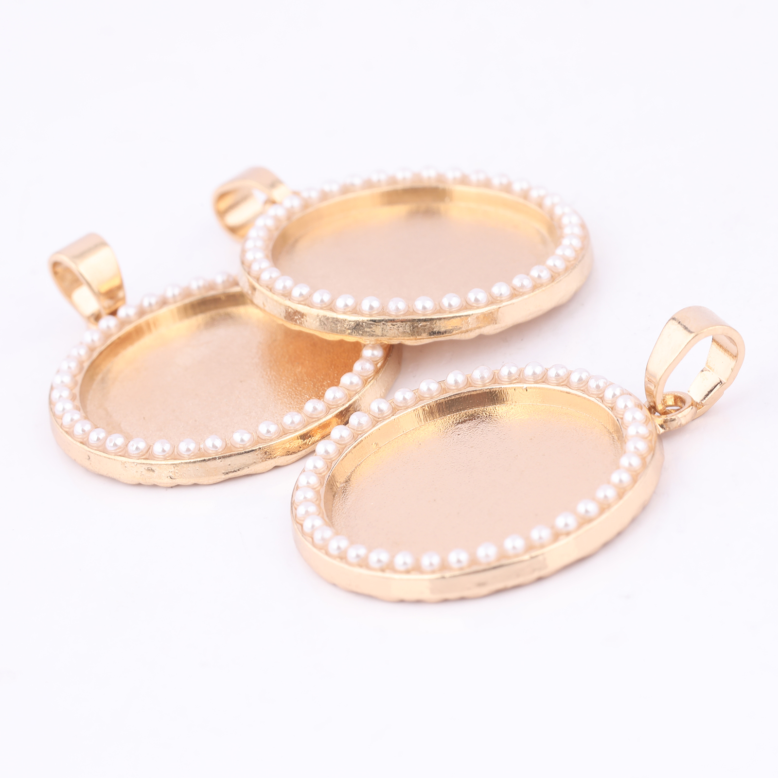 5pcs Kc Gold Pearl Cabochon Ba - Pearl Necklace Set review and price