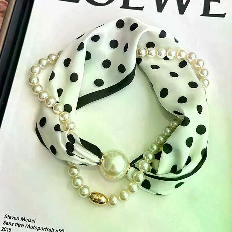Magnetic Narrow Elegant Satins - Pearl Necklace Set review and price