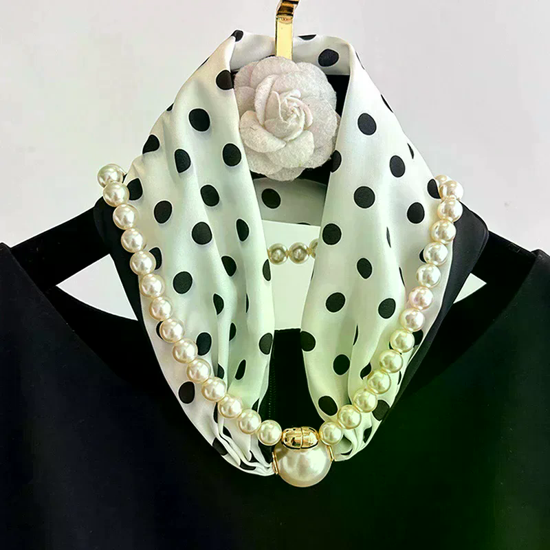 Magnetic Narrow Elegant Satins - Pearl Necklace Set review and price