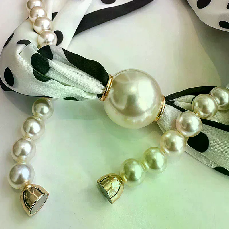 Magnetic Narrow Elegant Satins - Pearl Necklace Set review and price