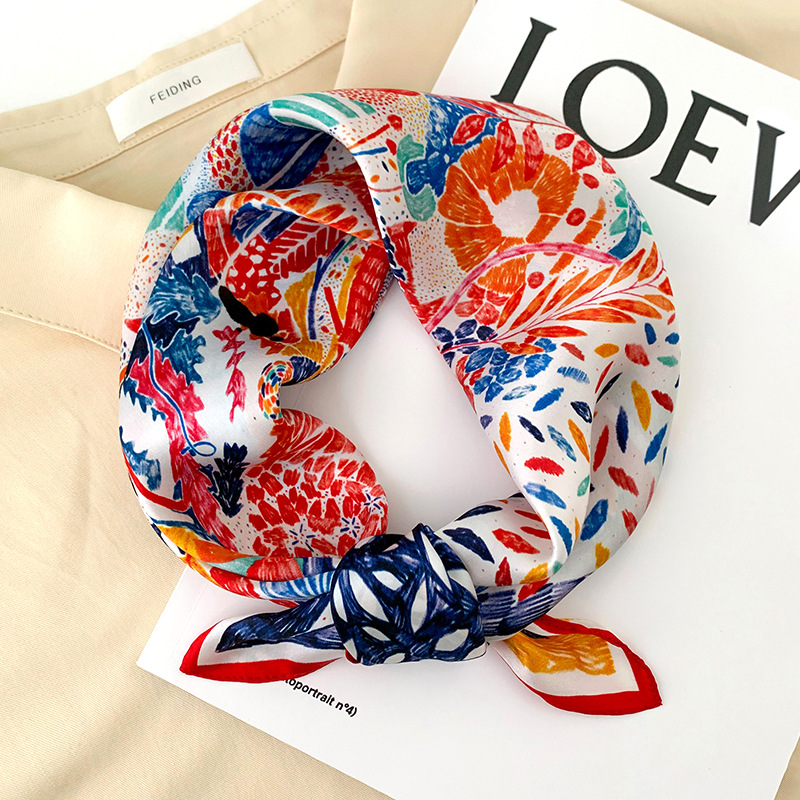 53cm Square Silk Scarf Women N - Scarf Silk Neck review and price