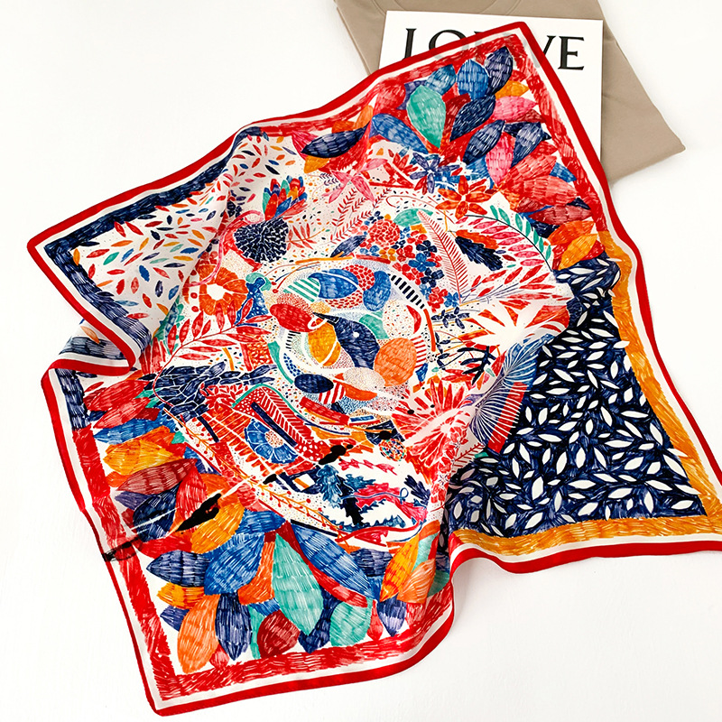 53cm Square Silk Scarf Women N - Scarf Silk Neck review and price