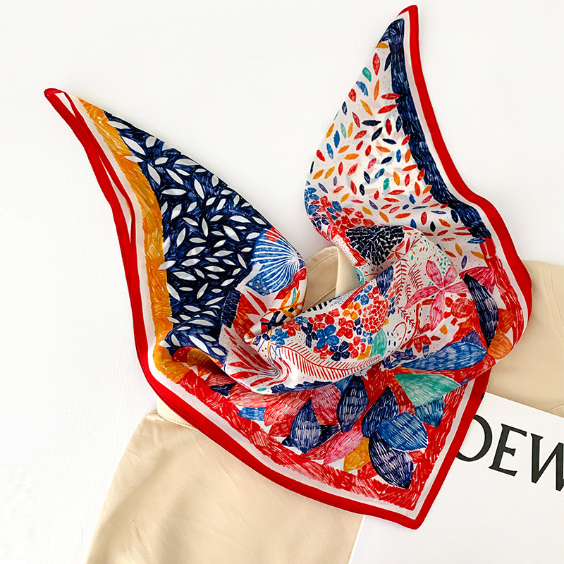 53cm Square Silk Scarf Women N - Scarf Silk Neck review and price