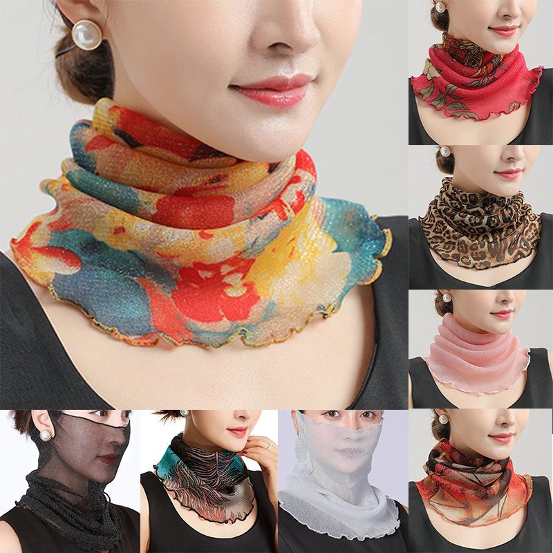 Spring Summer Chiffon Neck Col - Scarf Silk Neck review and price