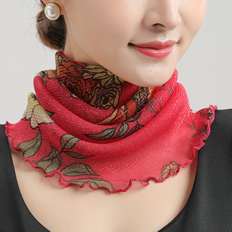 Spring Summer Chiffon Neck Col - Scarf Silk Neck review and price