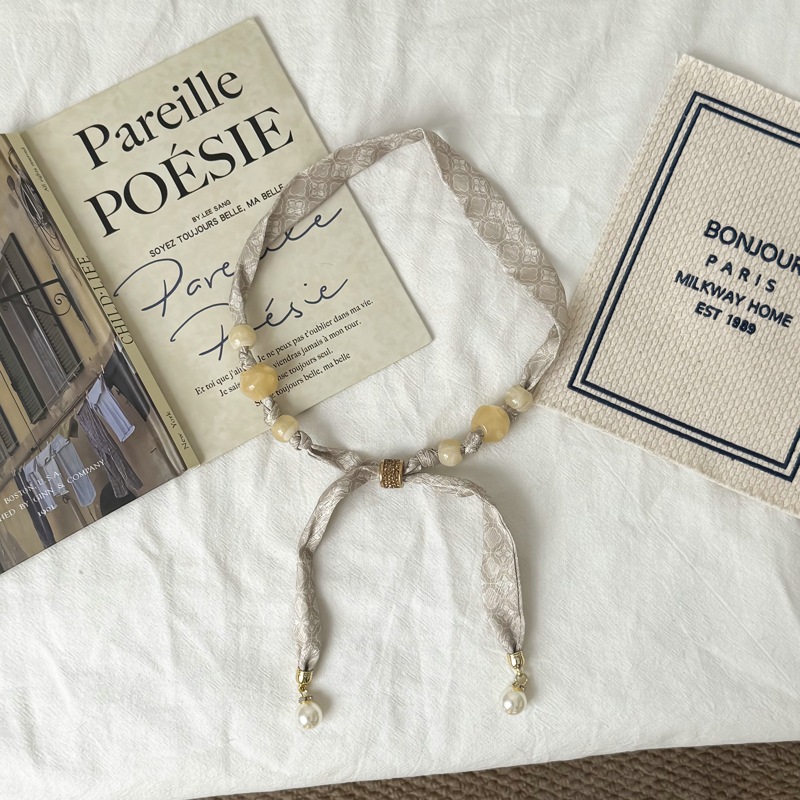 Retro Beaded Pearl Pendant Sil - Pearl Necklace Set review and price