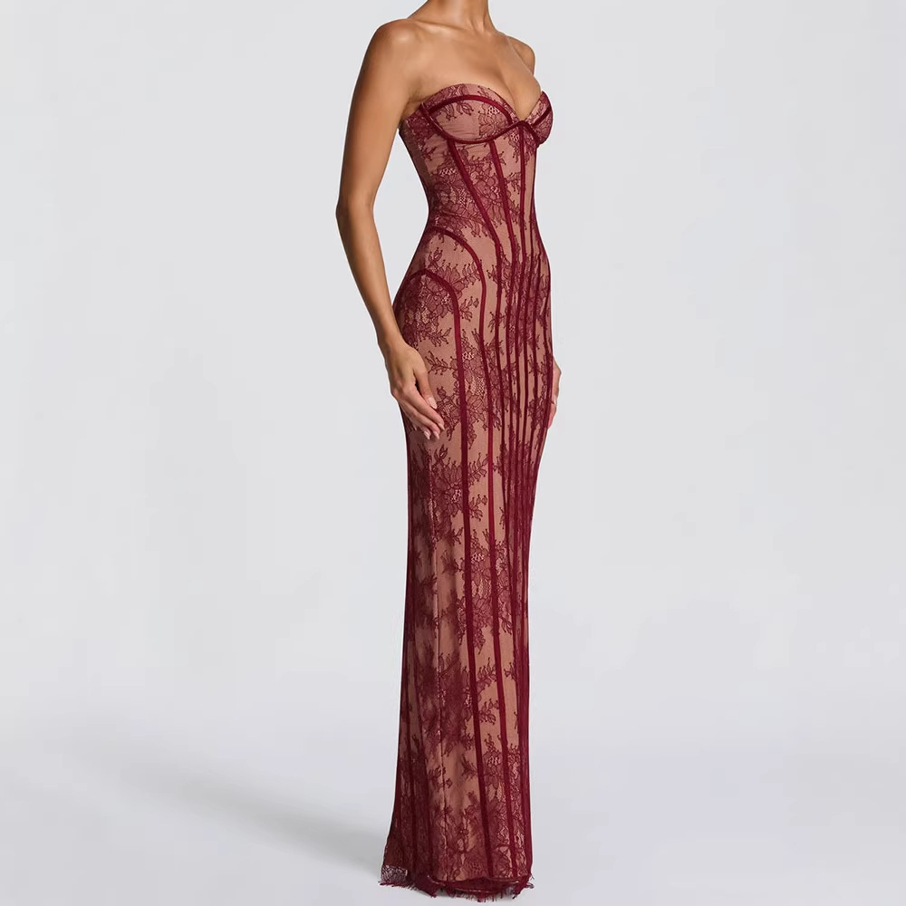 Strapless Bodycon Maxi Dress f - Women Formal Wear For Summer review and price