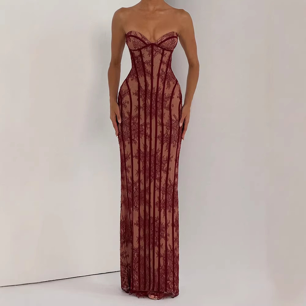 Strapless Bodycon Maxi Dress f - Women Formal Wear For Summer review and price