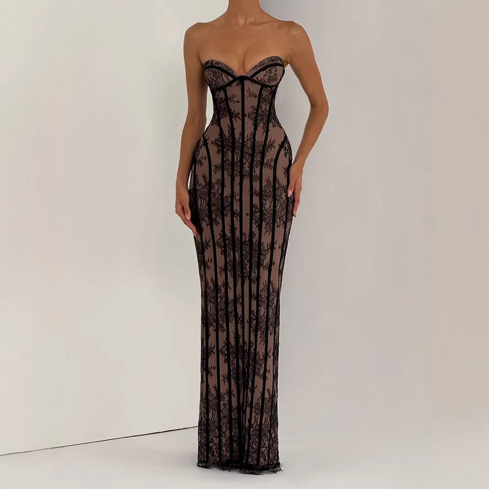 Strapless Bodycon Maxi Dress f - Women Formal Wear For Summer review and price